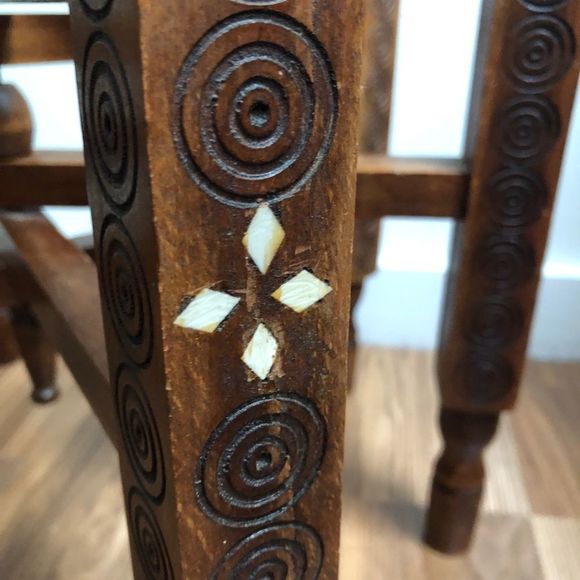 Vintage | Middle Eastern Tray / Table & Folding Base - Picture 14 of 16